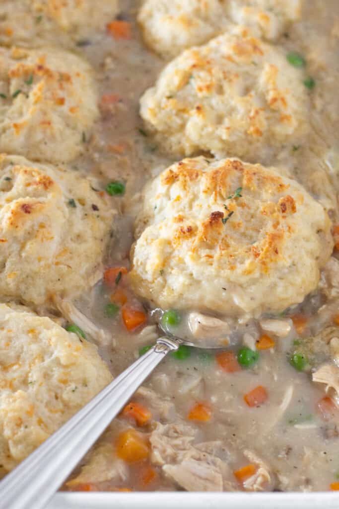 Easy Chicken and Biscuits Casserole Practically Homemade