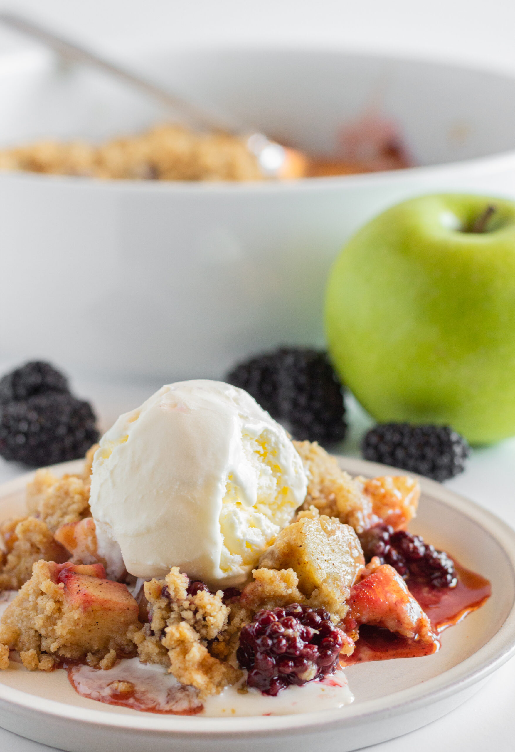 Apple and Blackberry Crumble Recipe Practically Homemade