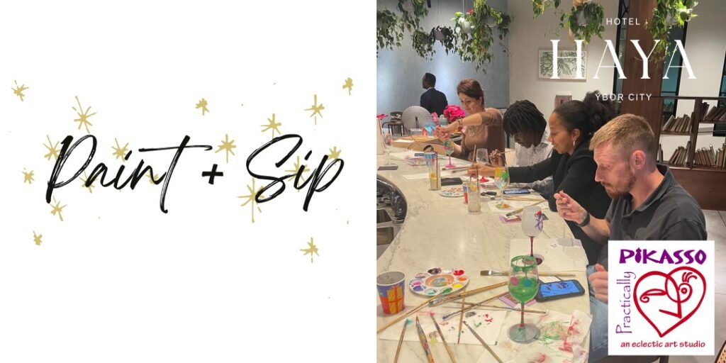 Paint and Sip at Hotel Haya Practically Pikasso