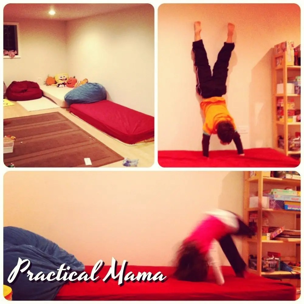 Repurposing old mattress as a trampoline Practical Mama