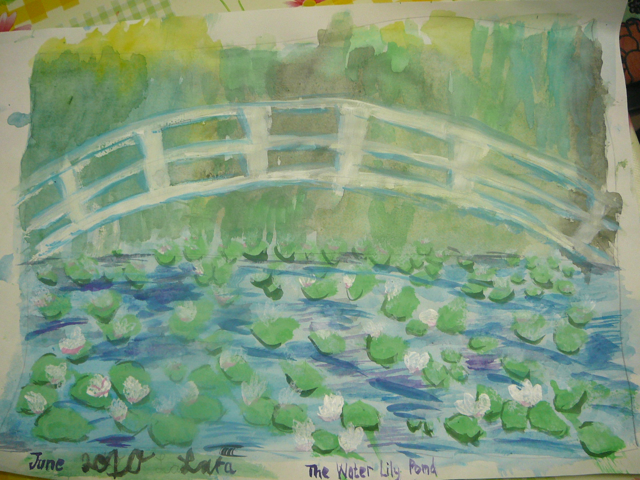 Our Monet Inspired Water Lily Pond Paintings Practical Pages