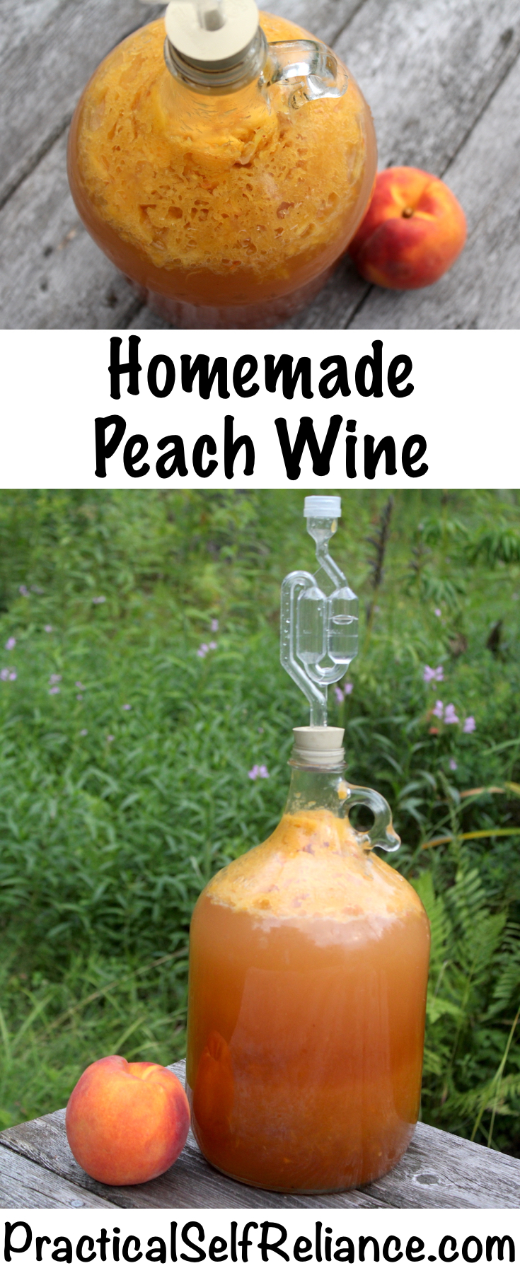 Homemade Peach Wine