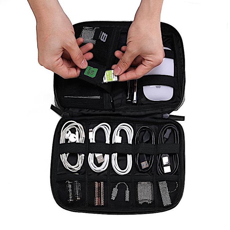 Stay organized with Bagsmart Small Travel Cable Organizer