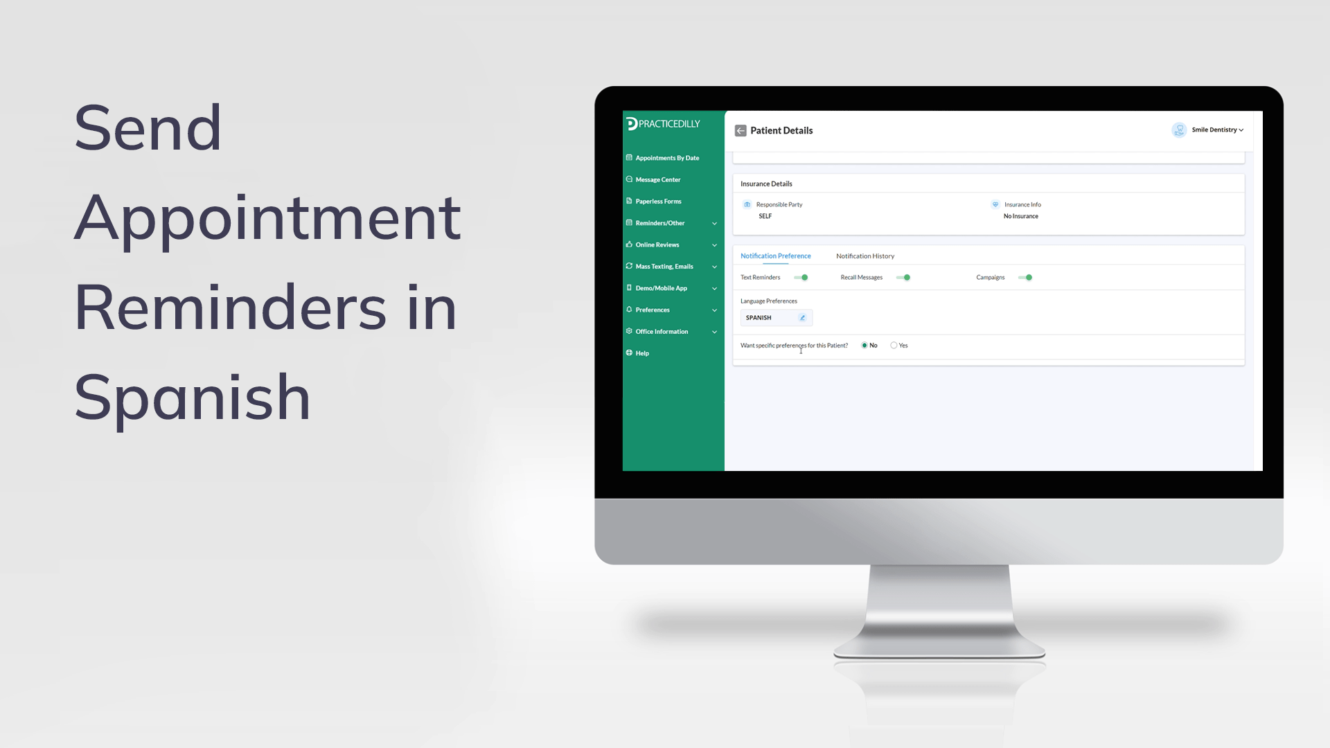 Send Appointment Reminders in Spanish