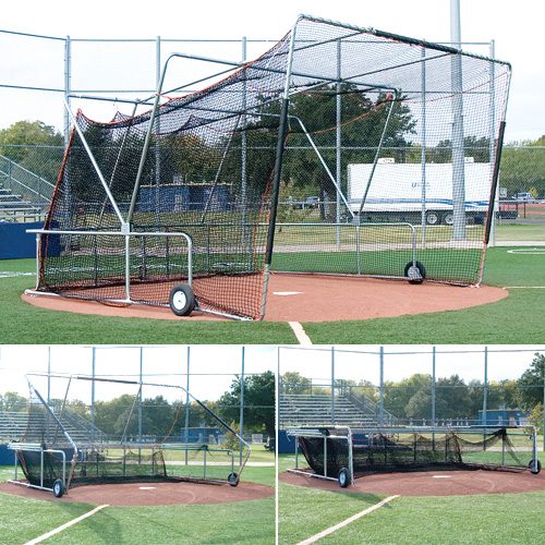 Foldable and Portable Batting Cage Backstop Practice Sports