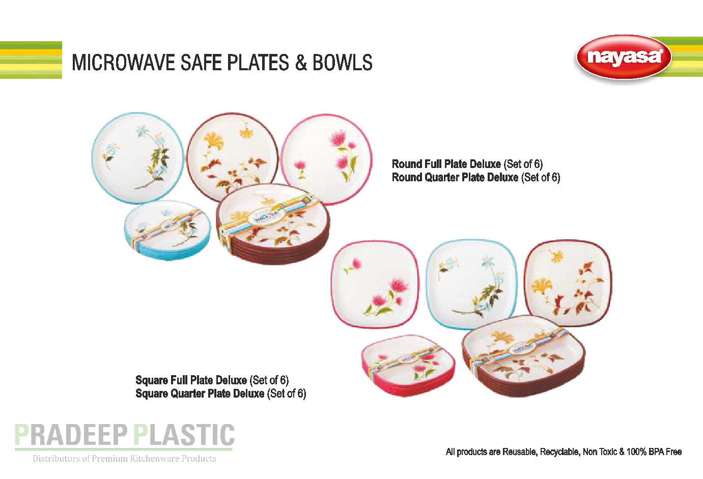 Microwave Safe Plates & Bowls
