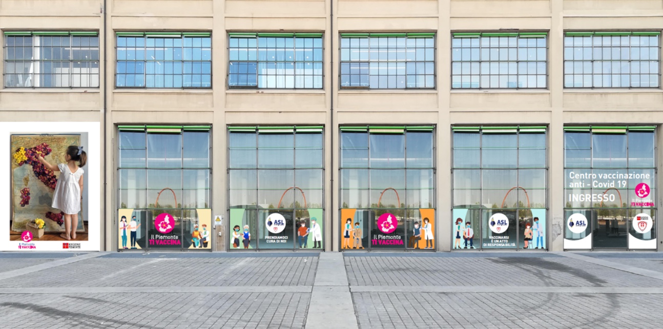 Largest Covid19 vaccination centre in Turin, Italy, opens at Lingotto