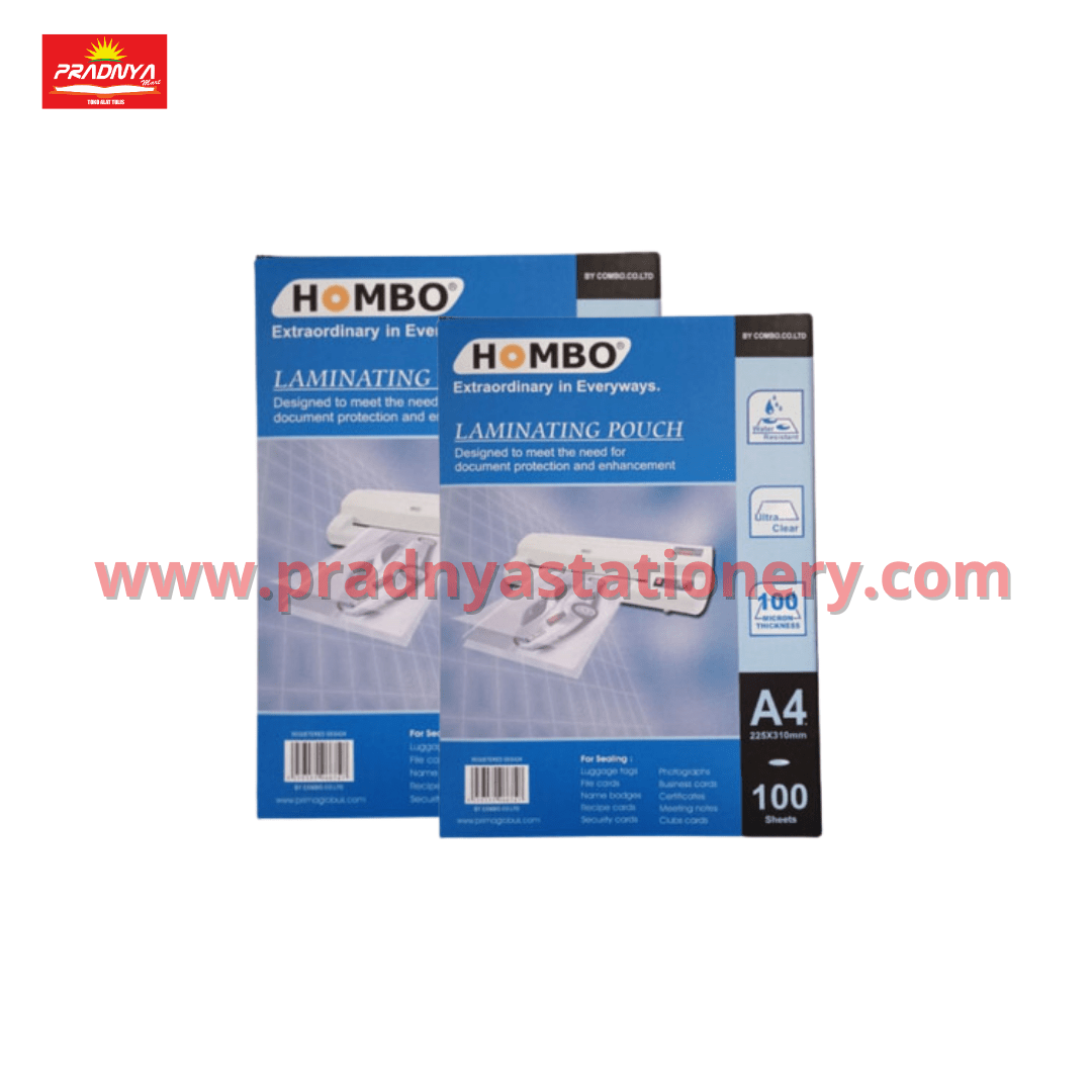 PLASTIK LAMINATING A4 HOMBO Pradnya Stationery