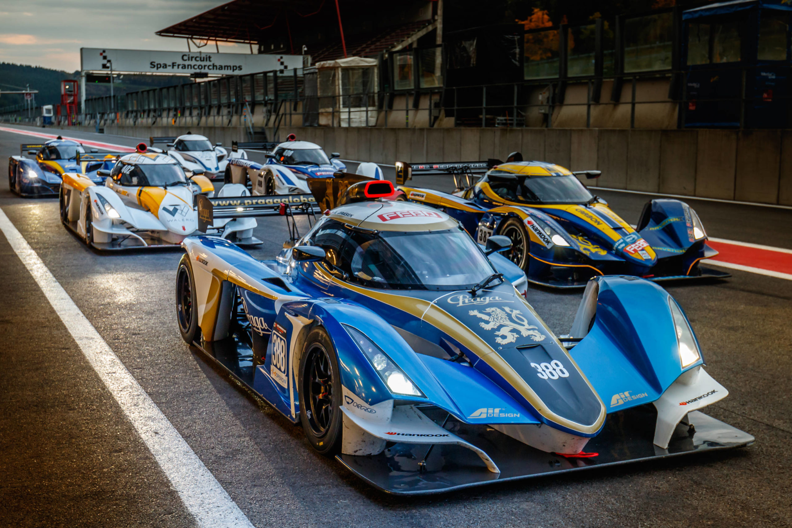 Praga Cars factory team at the Dutch Supercar Challange at Spa PRAGA