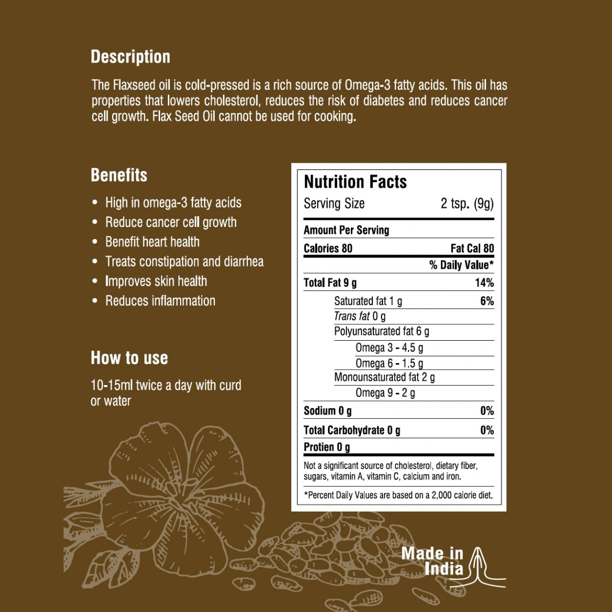 Ayurvedic Flax seed oil To Reduce Cancer Cells Growth & Control