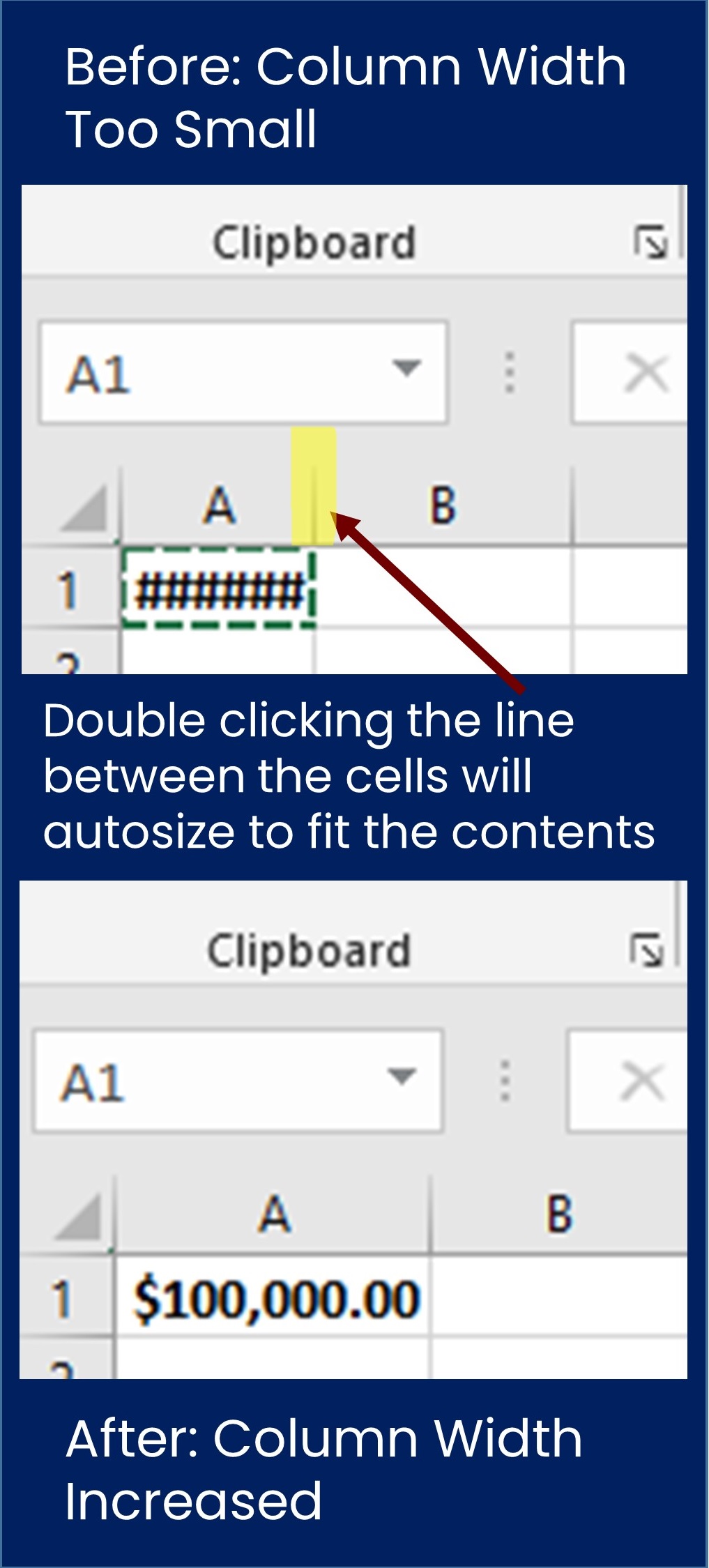 why are pound signs or hashtags displayed in spreadsheet cell(s)?