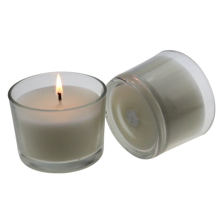 Round Clear Glass Jar Candles Pack of 3 Pragmism