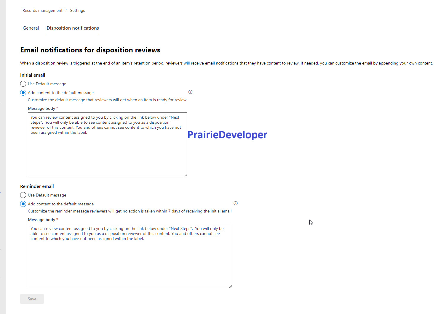 Information and Records Management in M365 Custom Disposition