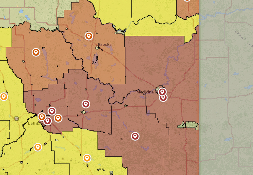 Fire bans remain in place across southeast alberta due to weather