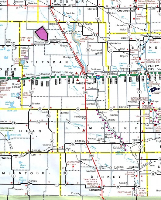 226 Ac Stutsman Crop Land & Pasture For Sale