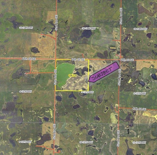 157 Ac Stutsman Crop Land & Private Lake For Sale