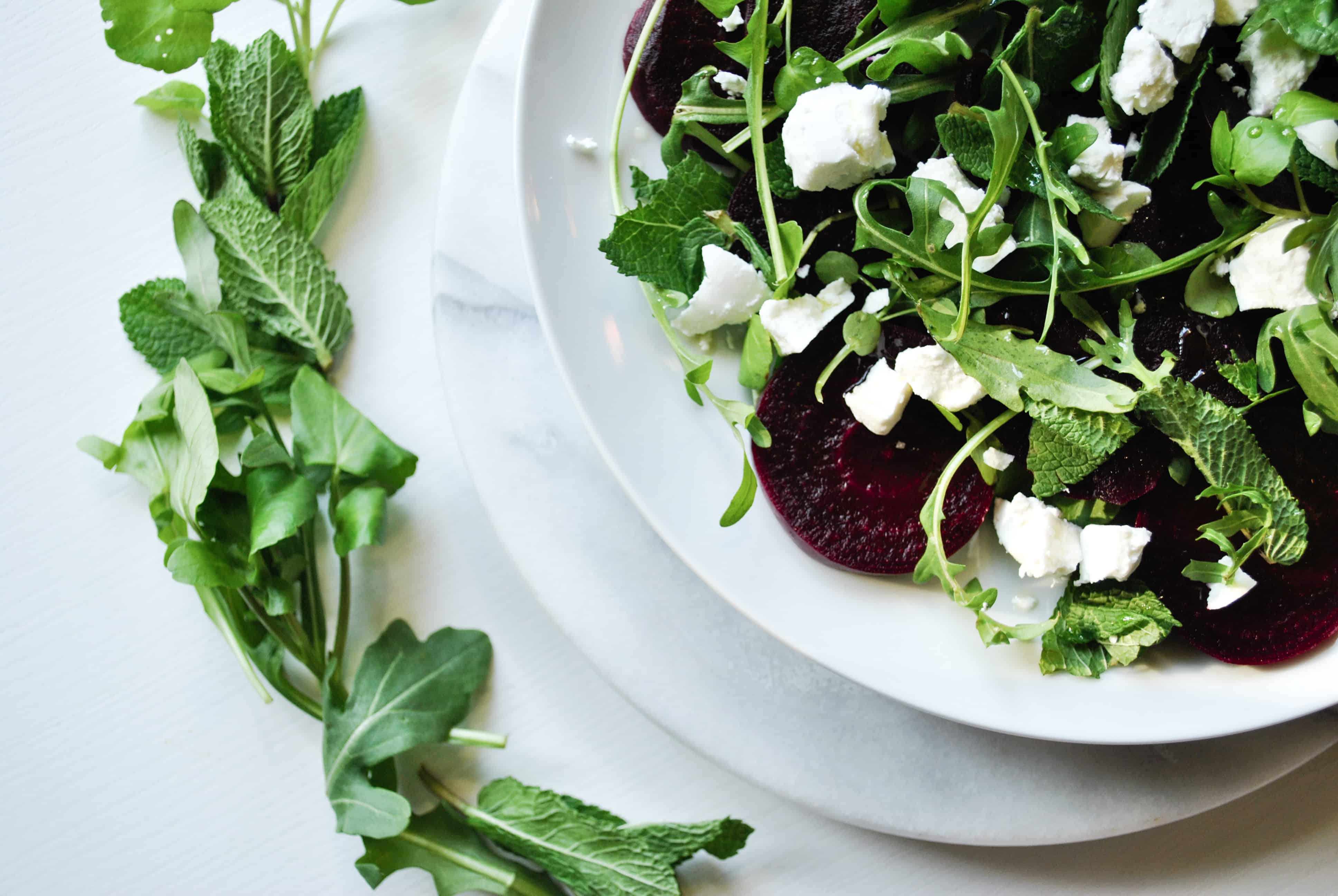 Beetroot And Goats Cheese Salad W/ Mint (High Fiber, Low Carb) Prana