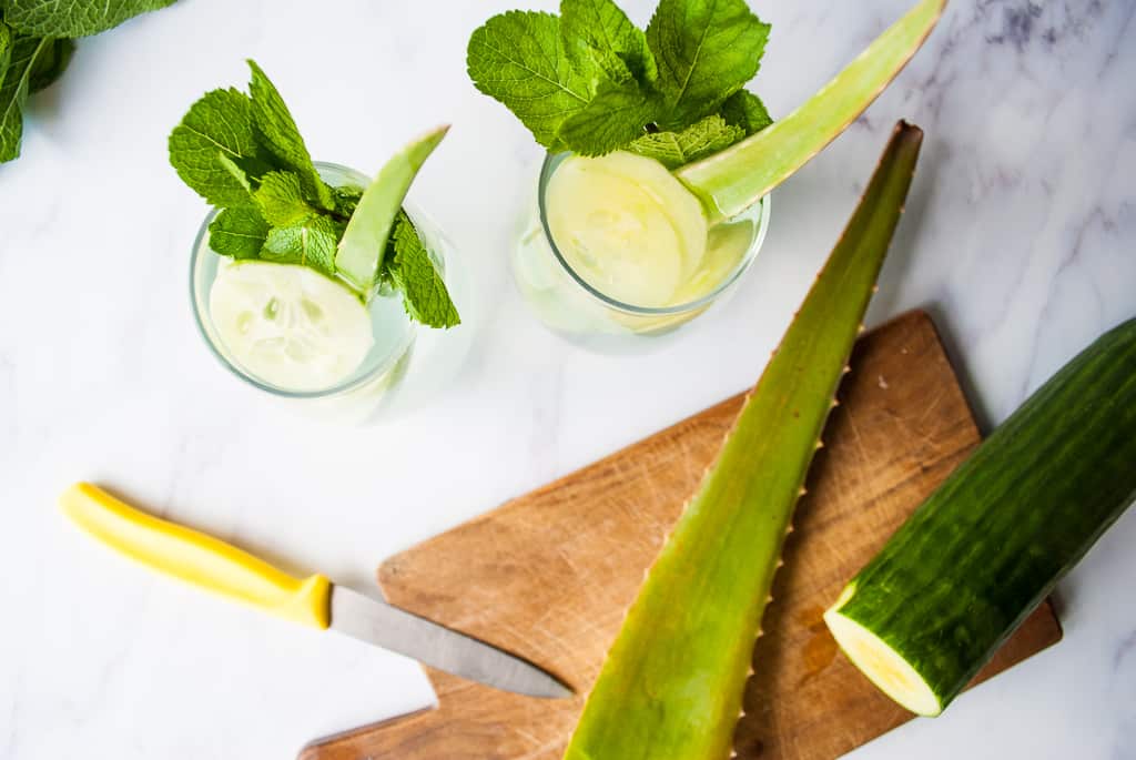 Gut Healing Aloe Vera & Cucumber Juice (w/Benefits Of Aloe) Prana Thrive