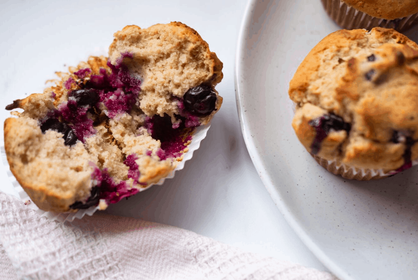 GlutenFree Blueberry Muffins (Low FODMAP) Prana Thrive
