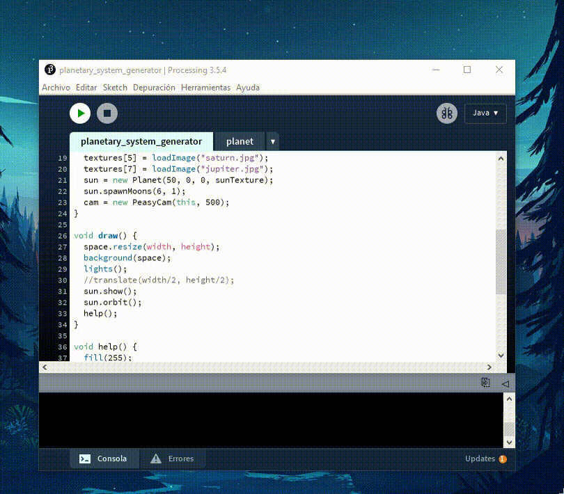 Generador de sistema My Processing Book