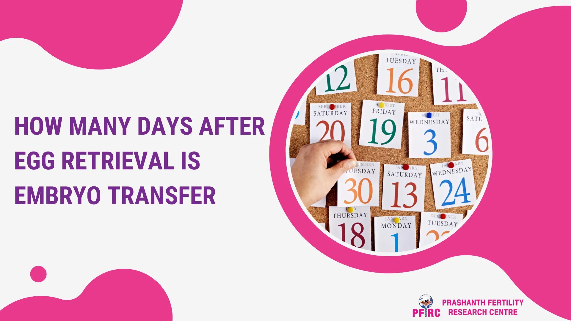 How many days after egg retrieval is embryo transfer