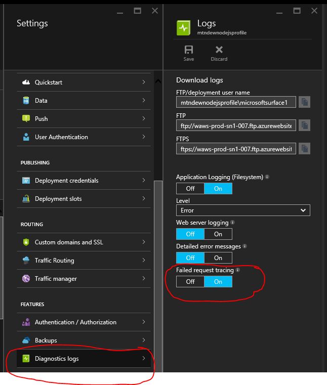Debug Nodejs App in Azure App Services(windows) My Way Of Life