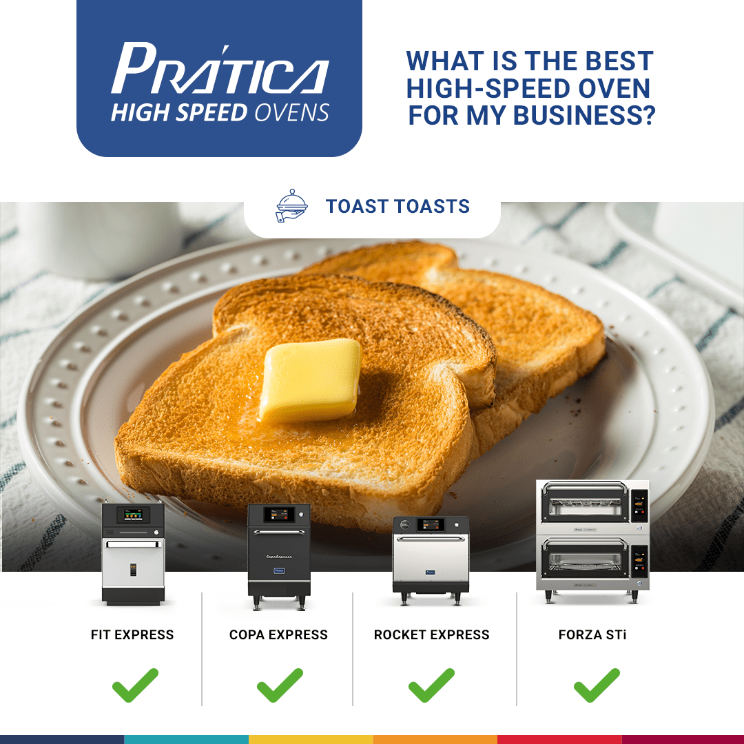 What is the best highspeed oven to toast toasts? Pratica