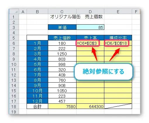 Excel（エクセル）で計算する方法 ③｜絶対参照の使い方 Prau（プラウ）Office学習所