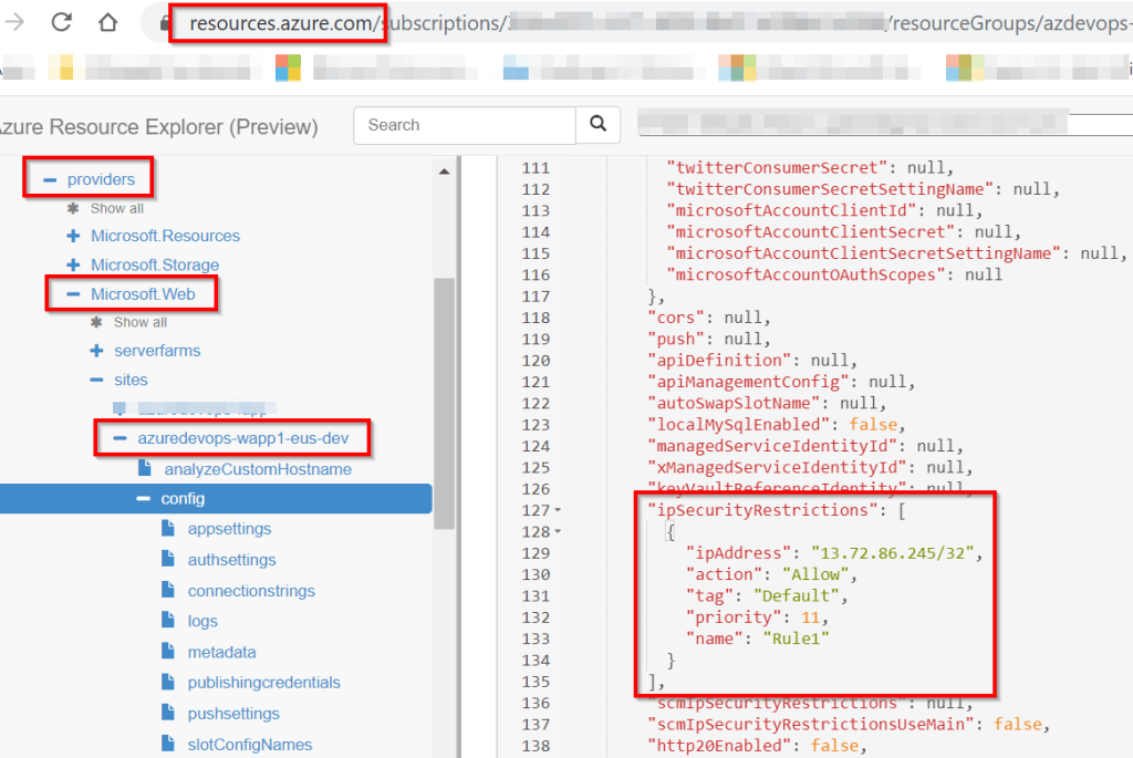 Azure DevOps Bulk IP Address Restriction of Azure App Service