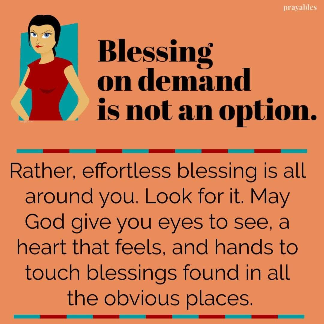 Blessing Blessing on Demand Prayables