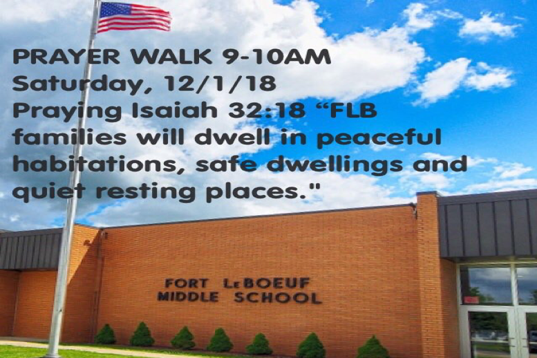 2019 Prayer Walks around Erie County at each School District Pray Erie