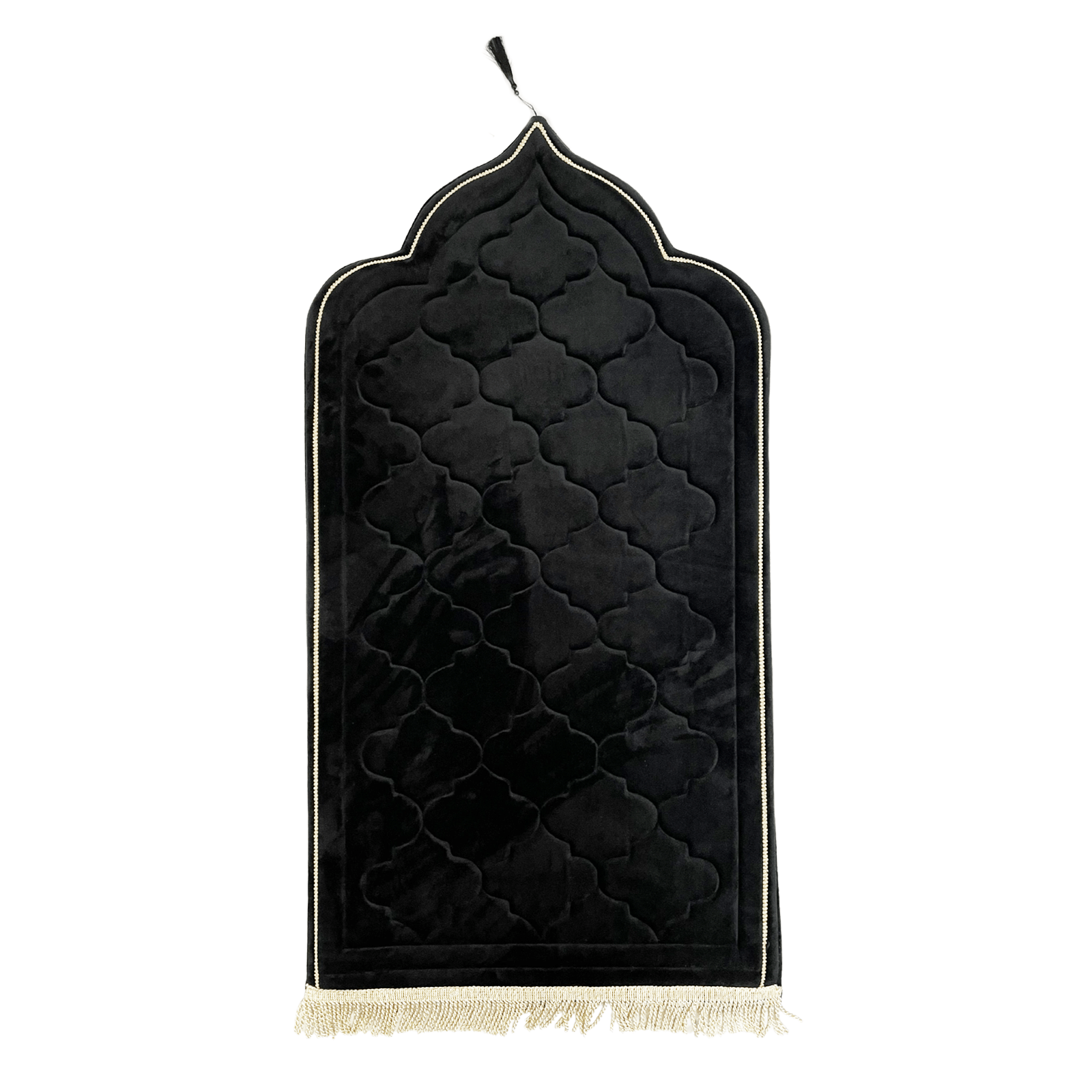 Adult Black Luxury Diamond Prayer Mat Islamic Prayer Mats