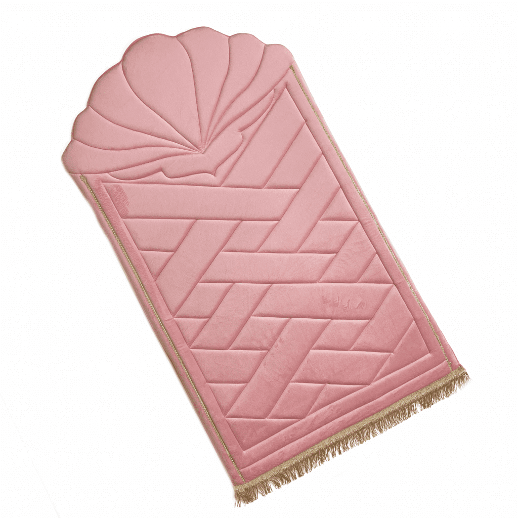 Adults Blush Pink Tulip Prayer Mat Islamic Prayer Mats