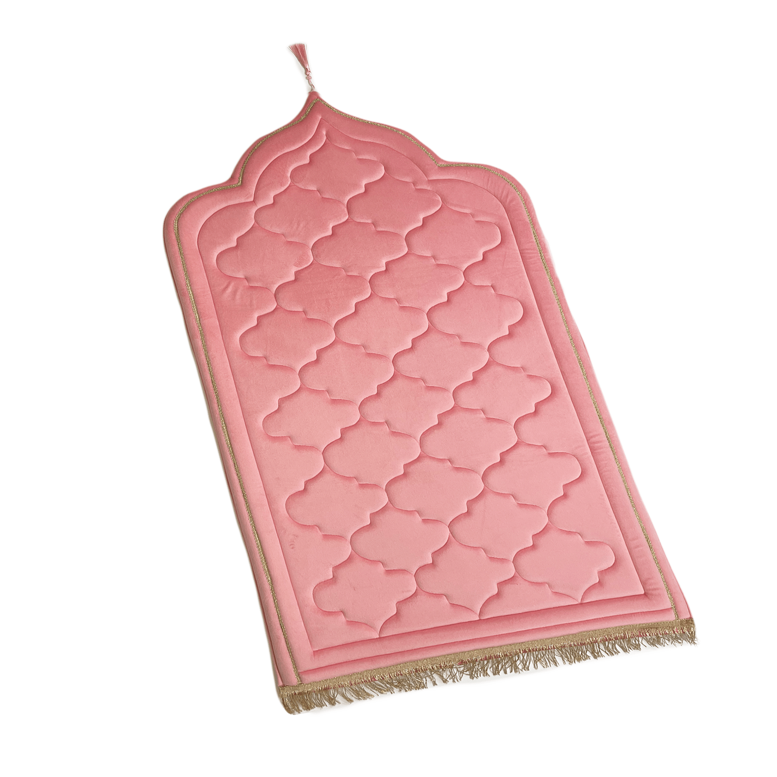 Adults Pink Diamond Design Prayer Mat Islamic Prayer Mats