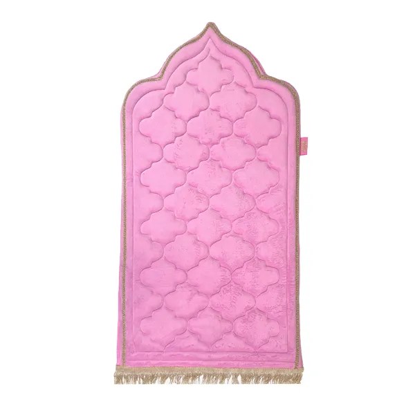 Kids Pink Diamond Design Prayer Mat Islamic Prayer Mats