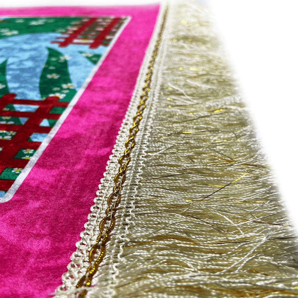 Pink Mosque Kids Velvet Prayer Mat Islamic Prayer Mats