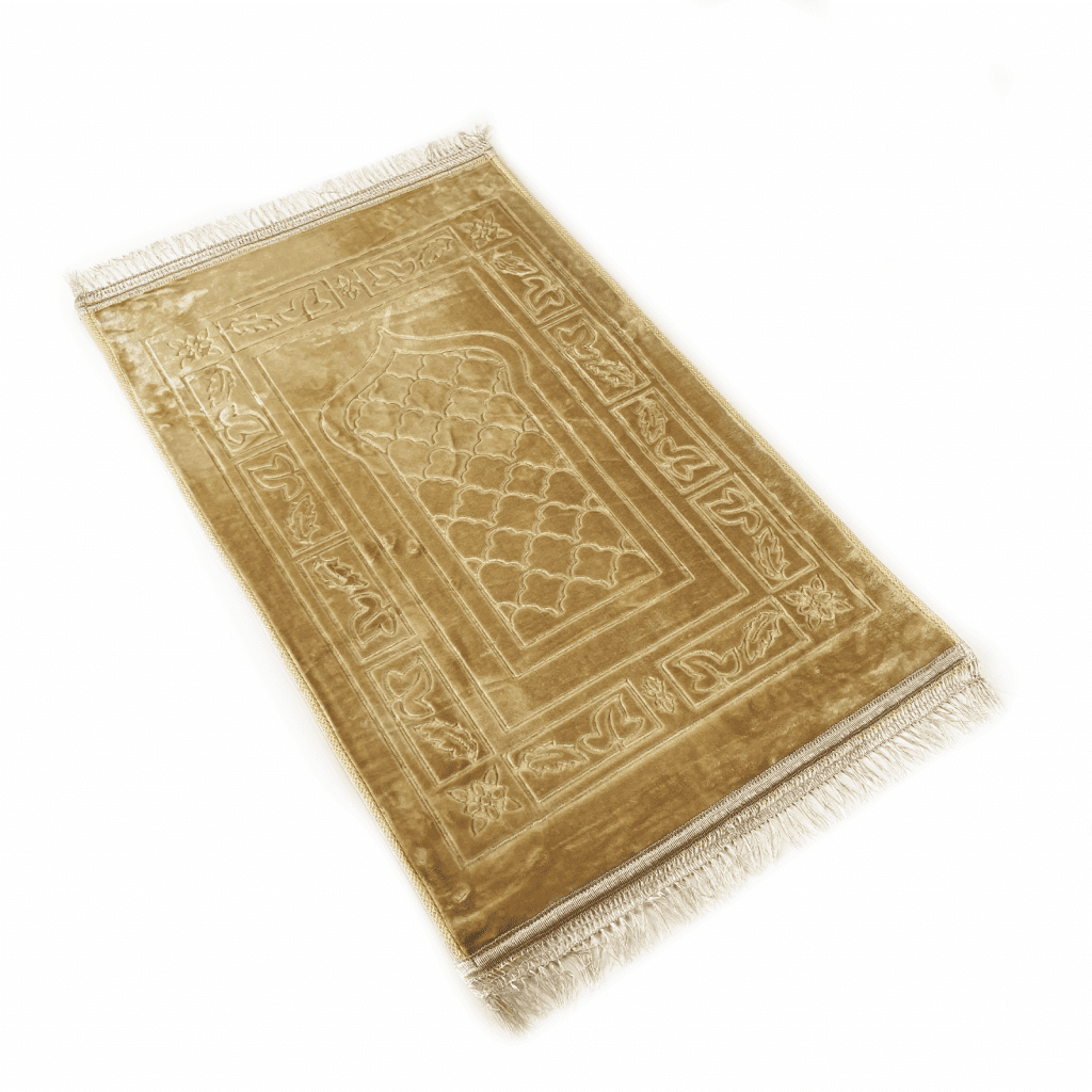 Adults Large Beige Padded Prayer Mat Islamic Prayer Mats