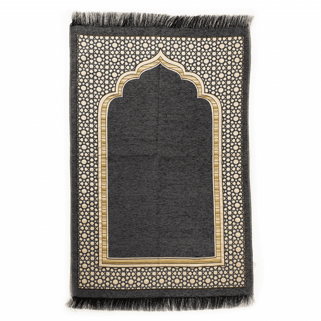Adults Grey Travel Prayer Mat Islamic Prayer Mats