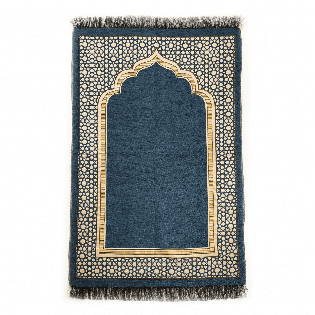 Adults Blue Travel Prayer Mat Islamic Prayer Mats