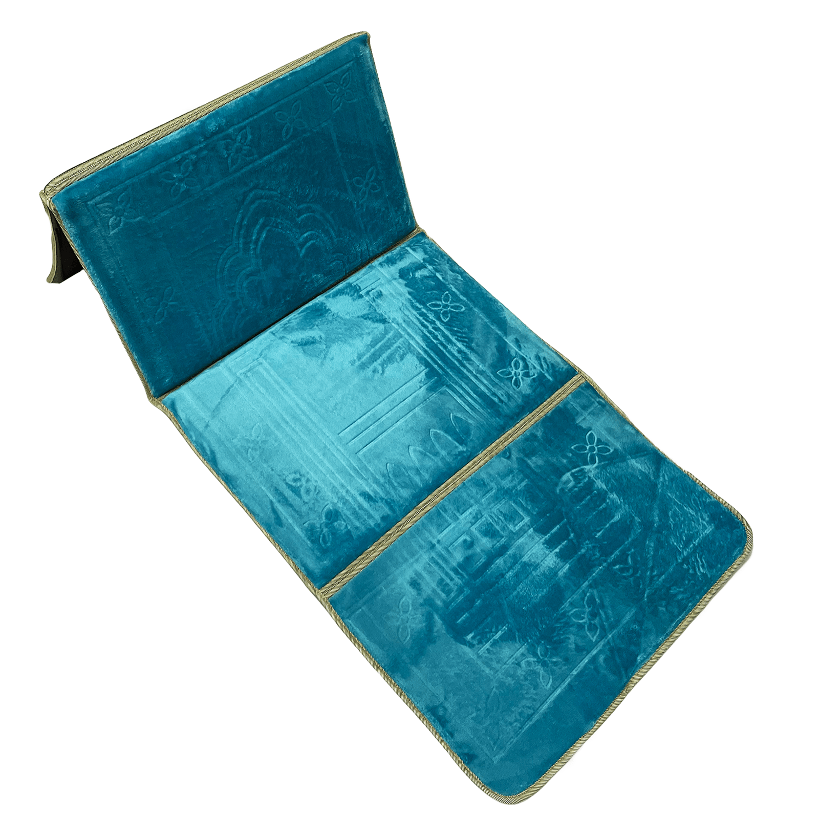 Light Blue Foldable Support Prayer Mat Islamic Prayer Mats