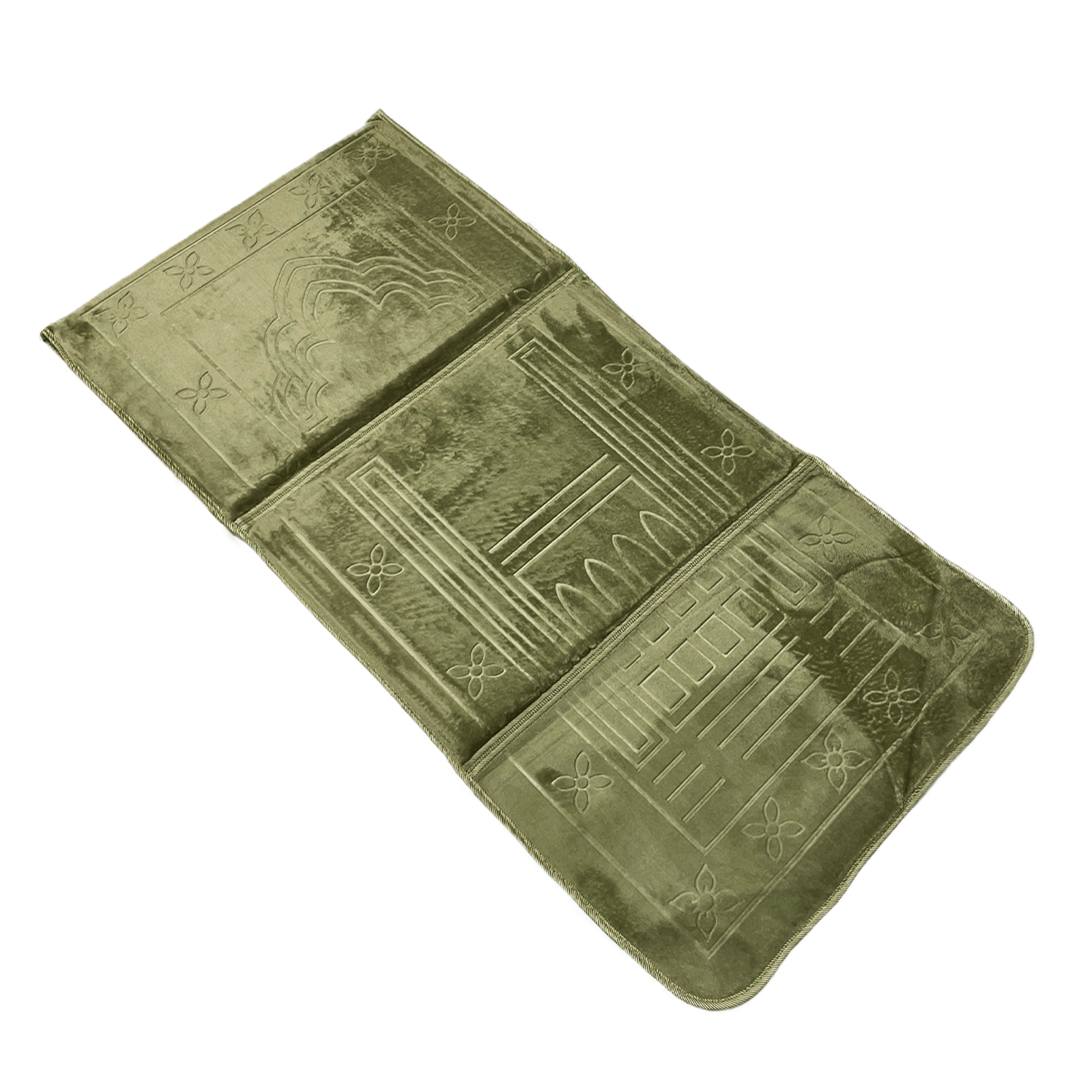 Khaki Foldable Back Support Prayer Mat Islamic Prayer Mats