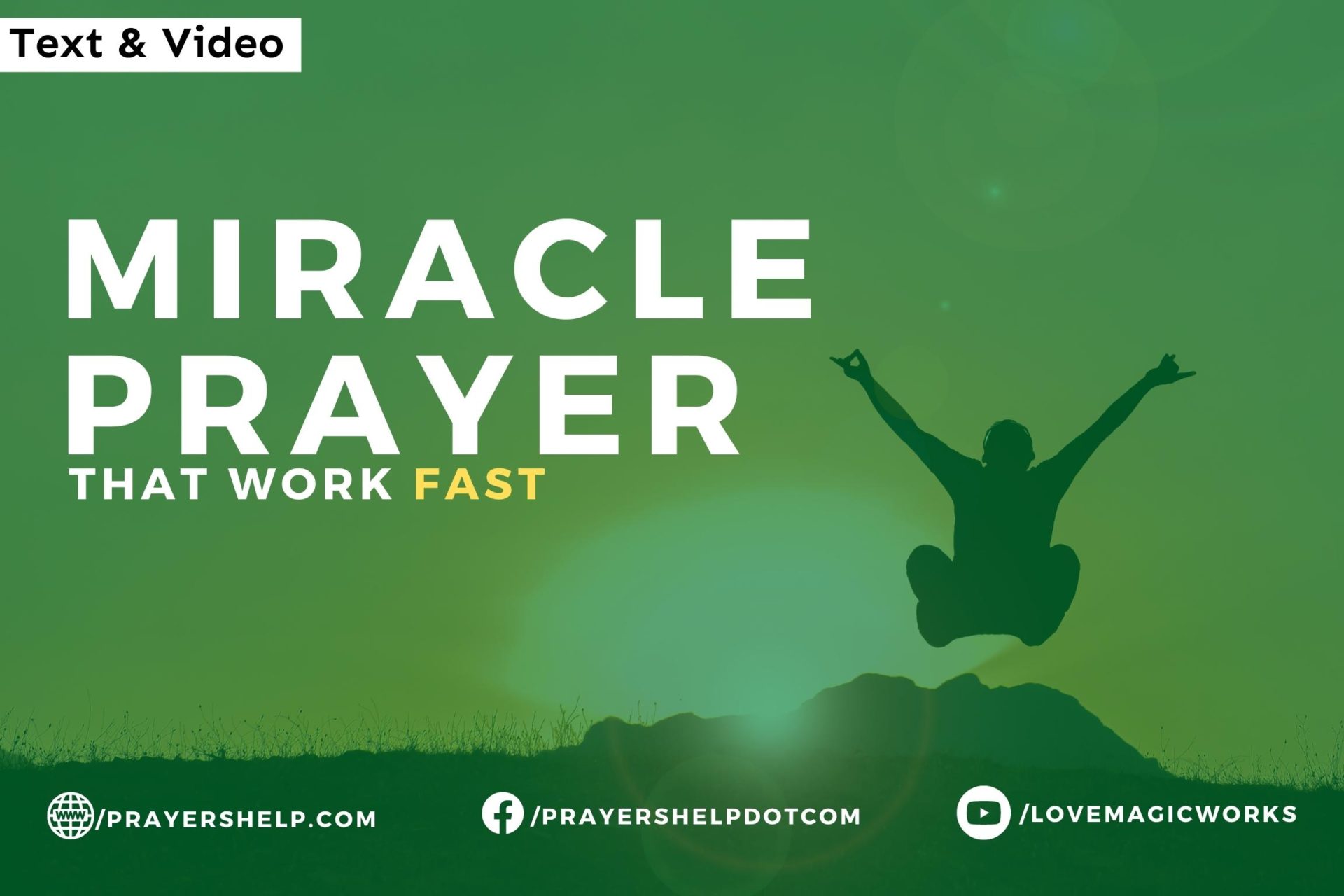 Miracle Prayer that Work Fast Prayers Help