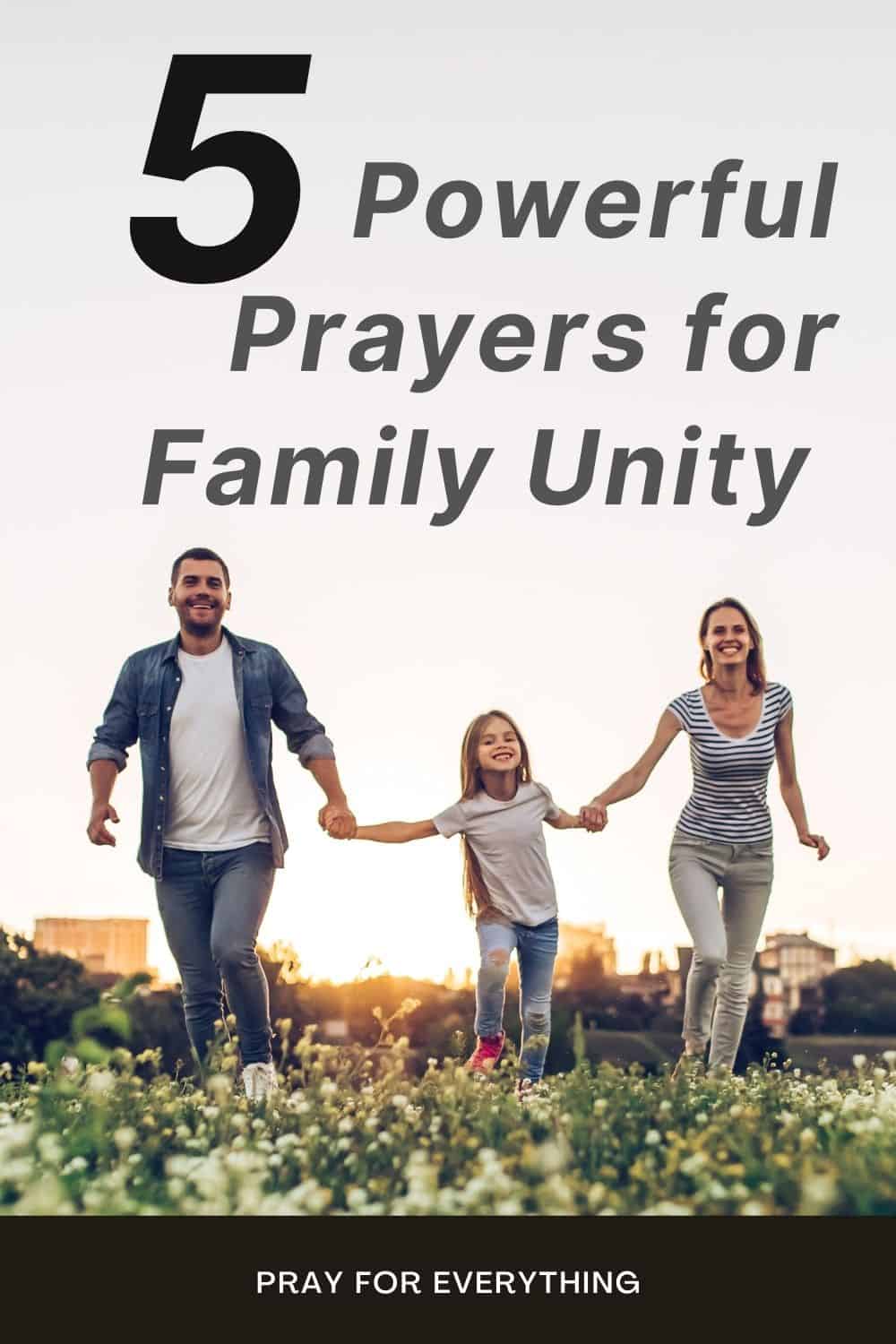 Powerful Prayers For Family Unity
