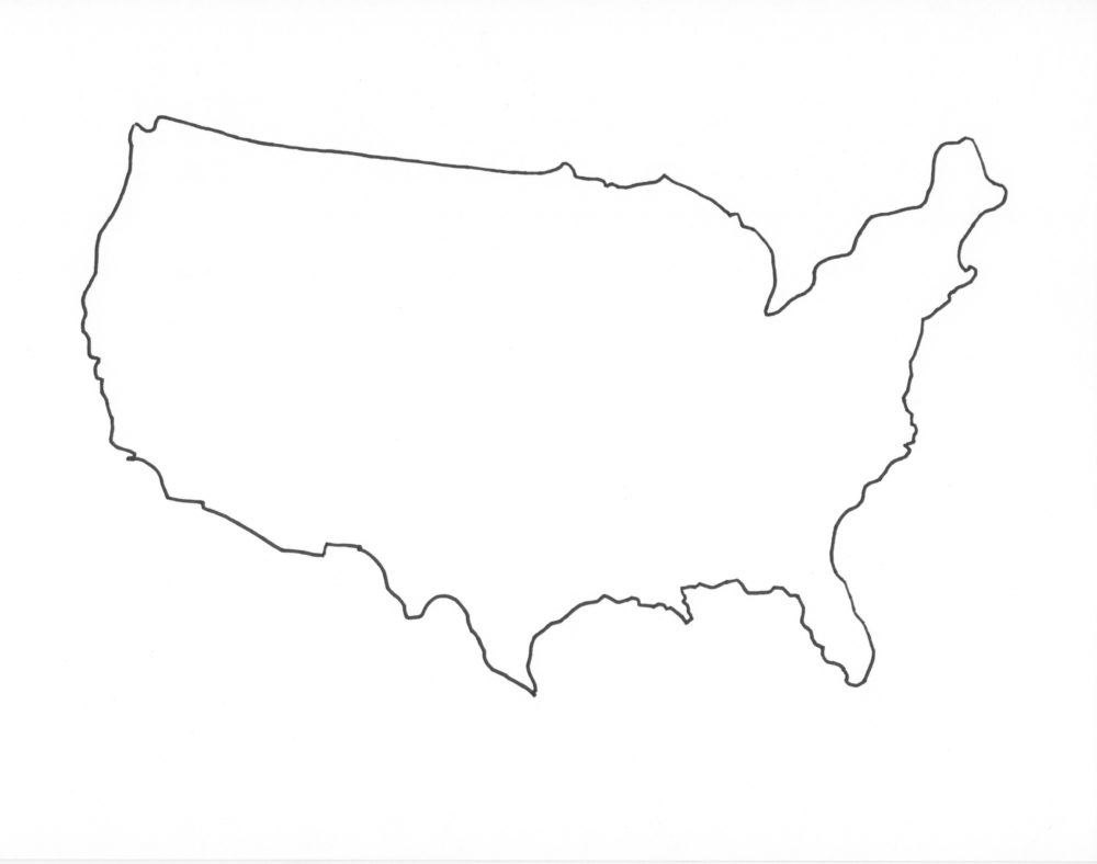 United States Map Solid US Map