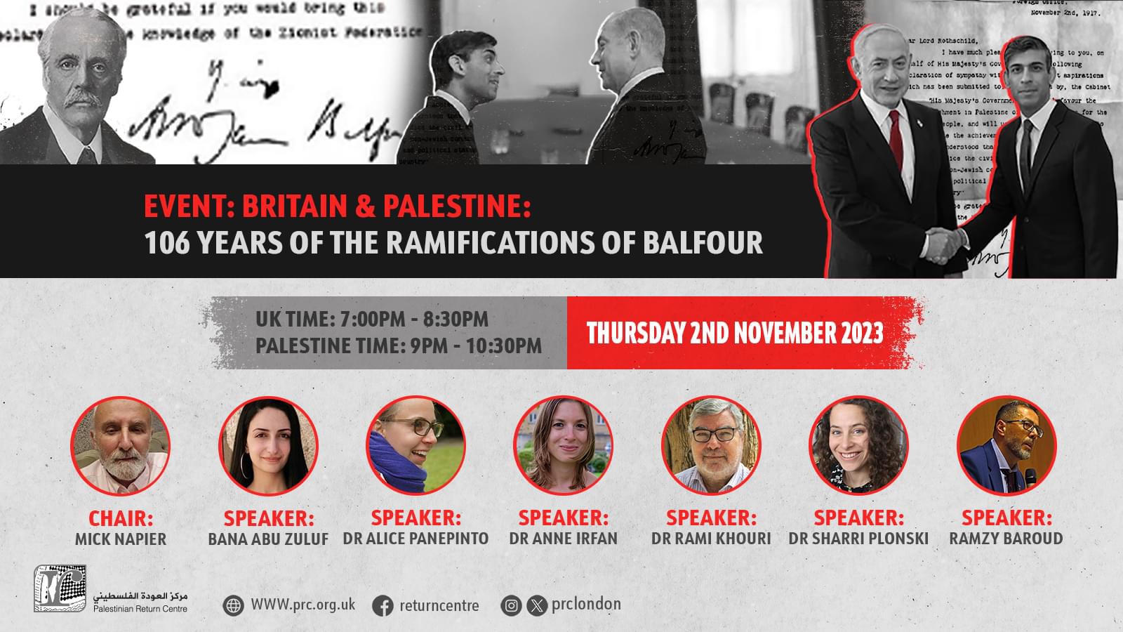 PRC Holds inar on Legacy of Balfour Declaration