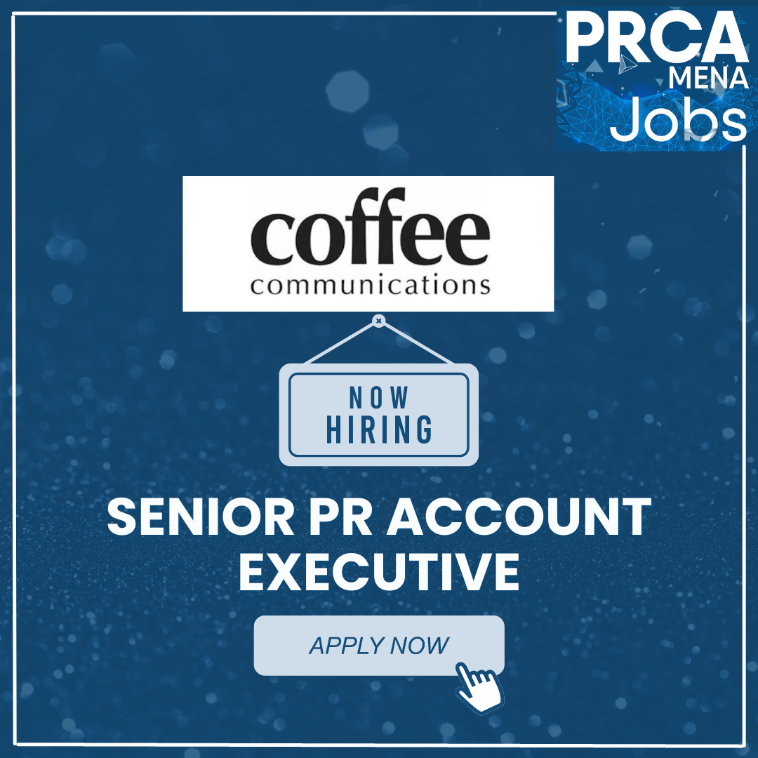 Job Vacancy Coffee Communications PRCA MENA