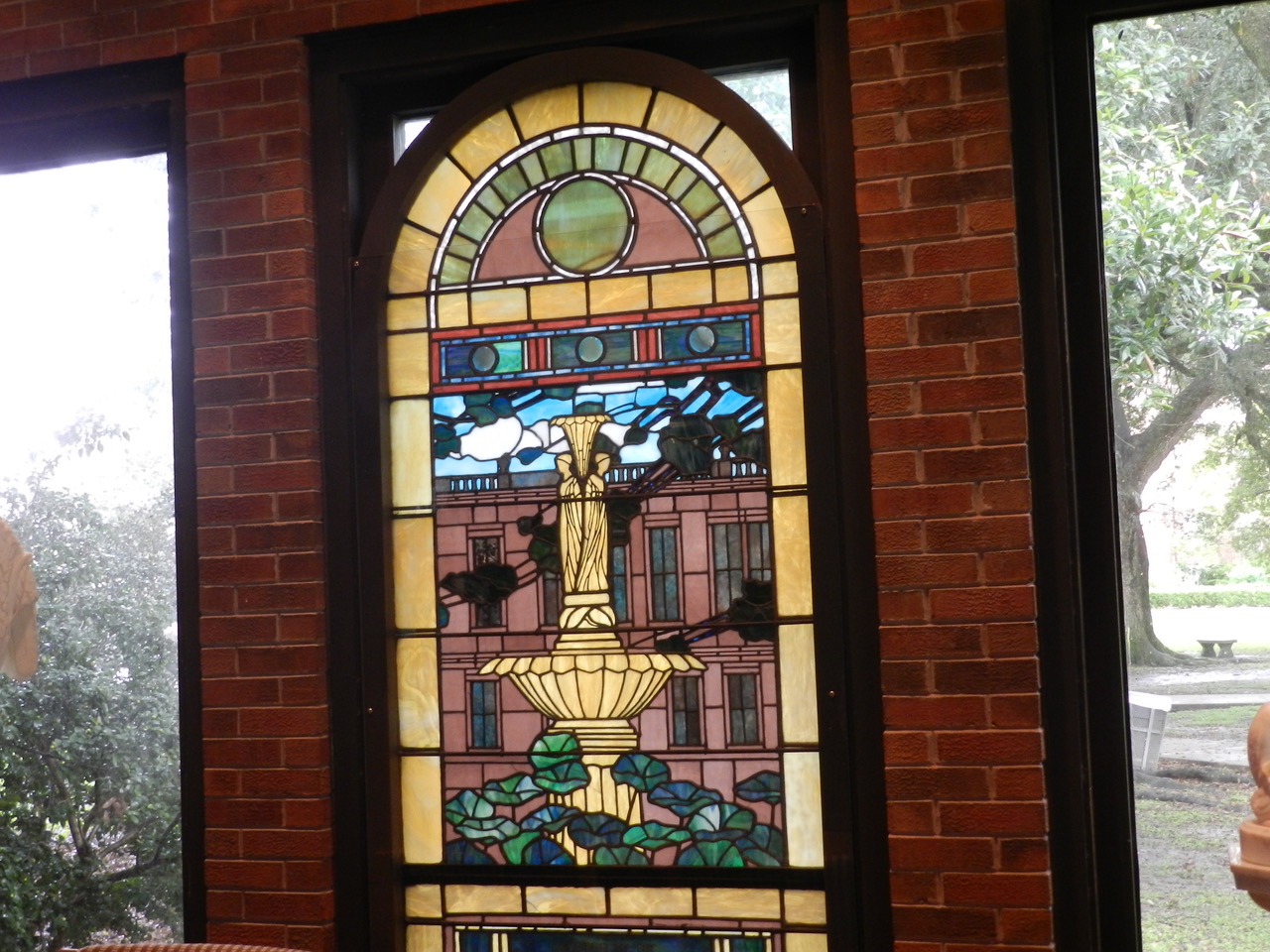 Oneofakind Tiffany stained glass windows at Tulane's Uptown campus