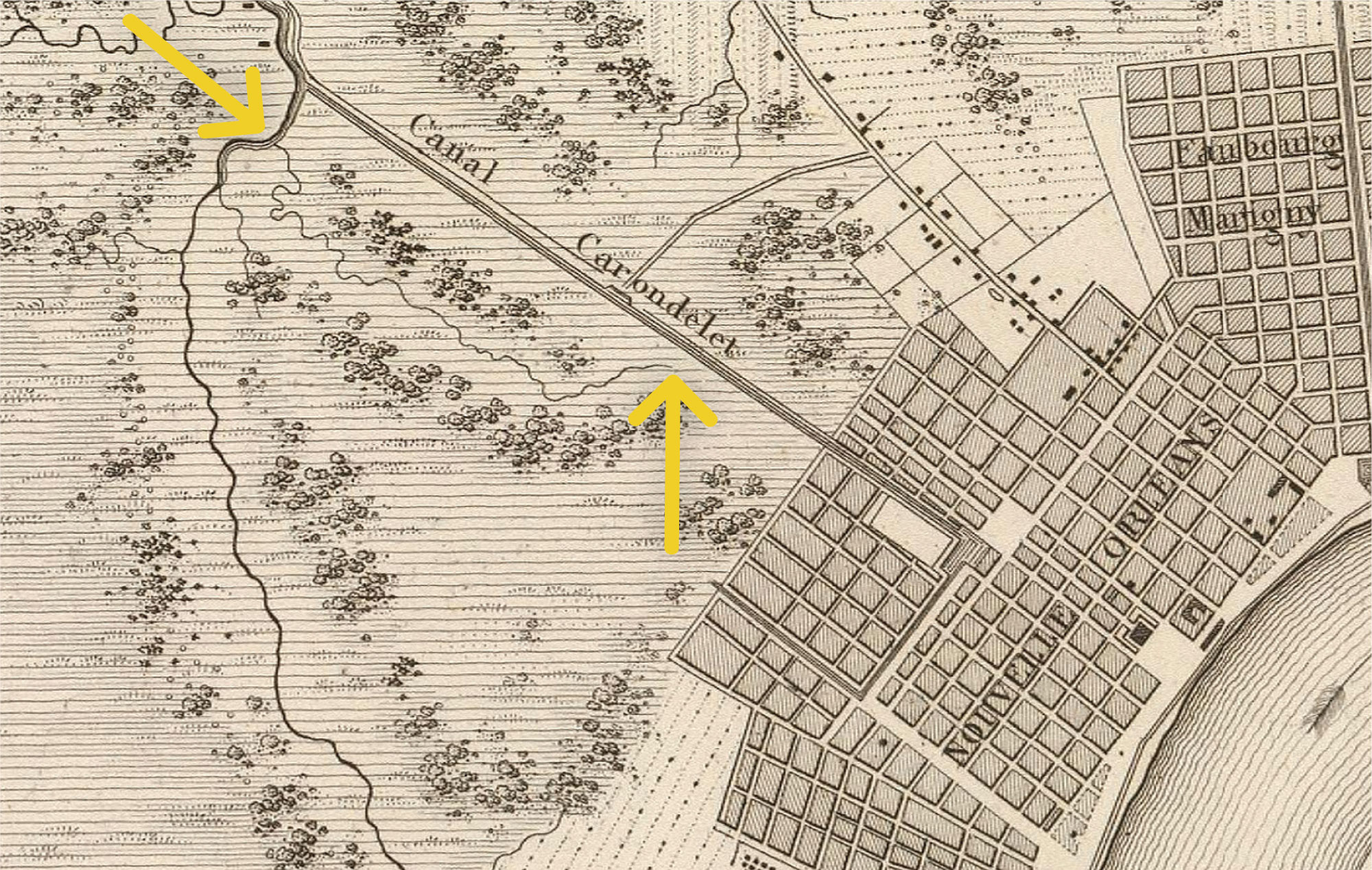 A lost "bayou" behind the French Quarter