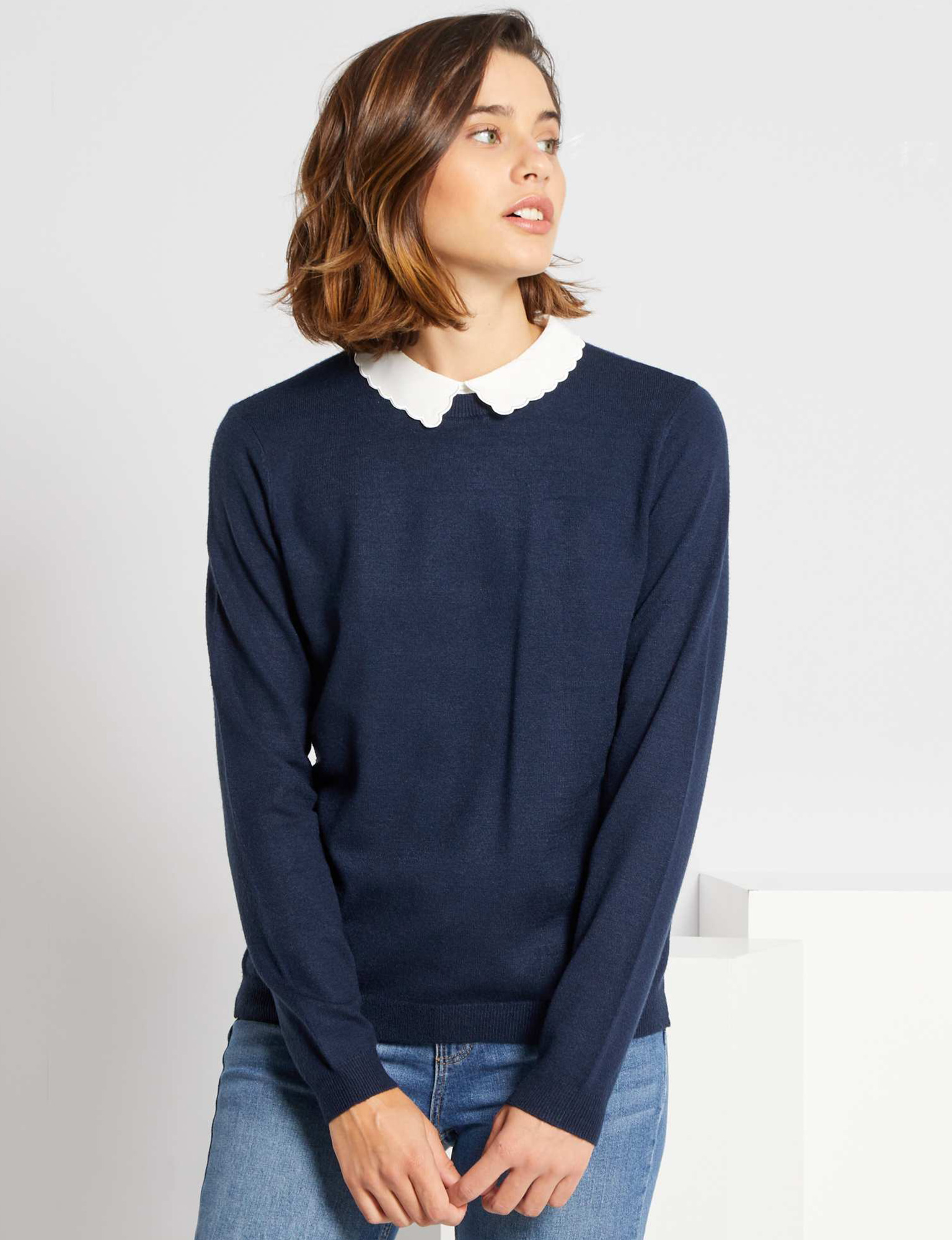 marqueur faucon chef col claudine amovible zara polyvalent Sens inverse