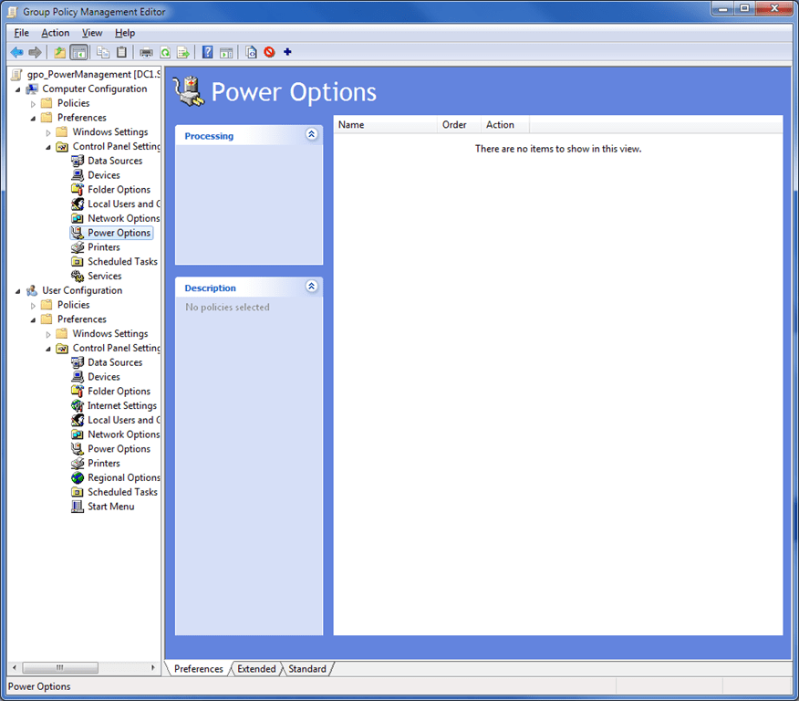 Managing Power Savings for XP via GPO